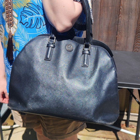 Tory Burch Dome Shaped Leather Satchel - Picture 9 of 14